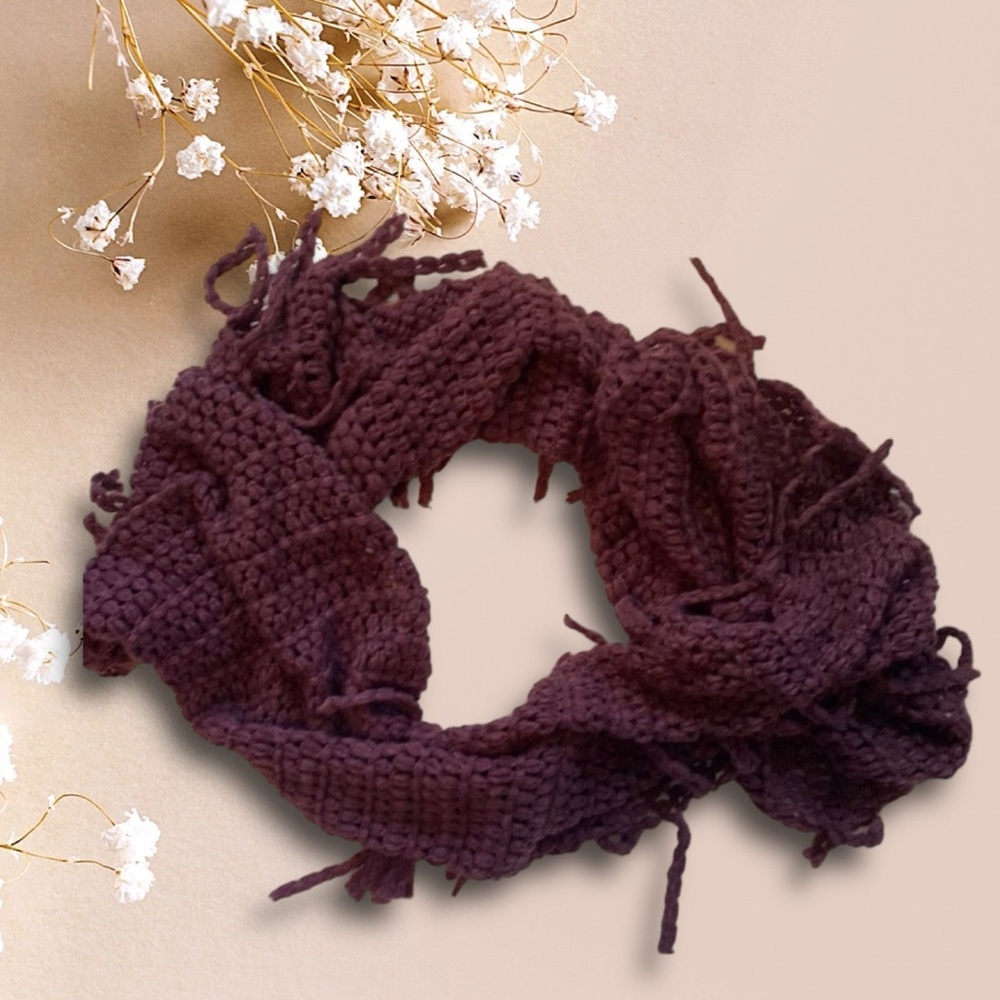 Burgundy Infinity Scarf
